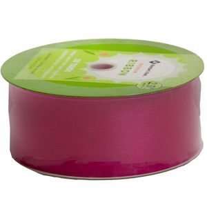 Member's Mark Premium Wired Ribbon 50 Yards 2.5in Width, Magenta
